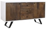 Credenza DKD Home Decor Bianco Marrone scuro Legno di mango 150 x 40 x 80 cm