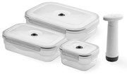 Set di 3 scatole per alimenti e pompa per il vuoto Flavia - Compactor