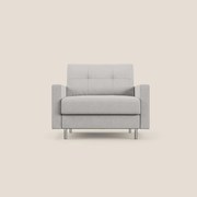 Megan poltrona letto in microfibra smacchiabile T11 grigio chiaro