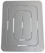 Antiscivolo doccia pedana in legno 55 x 68 ideale per piatto 70 x 90 tortora