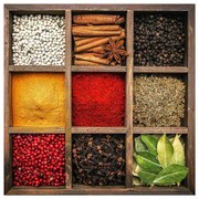 Dipinto su vetro 30x30 cm Spices Box – Styler