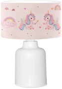 Lampada per bambini CANDY 1xE27/40W/230V rosa/bianco