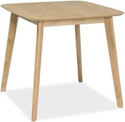 Tavolo quadrato Mosso III in legno naturale - L 80 x l 80 x h 75