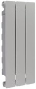 Radiatore acqua calda PRODIGE MODERN in alluminio, 3 elementi, interasse 600 mm, silver