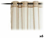 Tende 140 x 260 cm Beige (6 Unità)