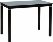 Tavolo Galant in vetro temperato nero – 100x60x75 cm