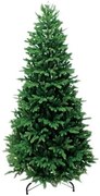 Albero di natale verde finto abete altezza 180 cm Brennero Slim 1861 rami Apertura Ad Ombrello