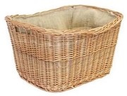 Cestino in vimini per legno con manici 30x45 cm