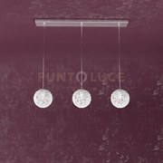 Willow sospensione rettangolare 3 luci decoro gomitolo 1098-s3 r-go
