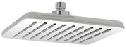 Soffione doccia 20 x 20 cm in finitura cromo anticalcare Hidra