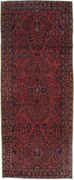 Sarouk Tappeto persiano 200x80 Rosso (Iran) Annodato A Mano