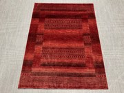 Loribaft Tappeto 200x150 Rosso (Iran) Annodato A Mano