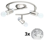 Eglo - Faretto LED MY CHOICE 3xE14/4W/230V  cromo/bianco/nero