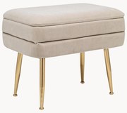 Panca in velluto con vano contenitore Pavlina