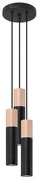 Sollux SL.1014 - Lampadario a sospensione con filo PABLO 3xGU10/40W/230V nero