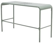Tavolo da pranzo per giardino Cafe struttura e superficie in Acciaio  verde per 4 persone 120x45cm