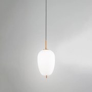 Lampadario In Metallo Contemporaneo Cirro Bianco Led Diffusore Allungato