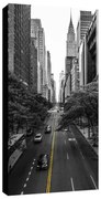 Stampa su tela New York street b&w, nero e bianco 190 x 90 cm