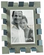 Portafoto di design vertigo grande giada ,petrolio in ferro e polim...