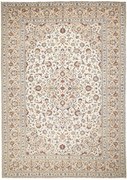 Kashan Tappeto 250 x 350 Beige (Iran) Annodato A Mano