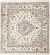 Nain Tappeto persiano 210 x 210 Beige (Iran) Annodato A Mano
