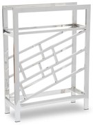 Portabottiglie in metallo argento lucido per 12 bottiglie Barolo - Premier Housewares