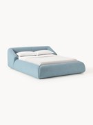 Letto imbottito in bouclé Sofia