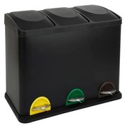 Cestino per rifiuti differenziati 45 l nero