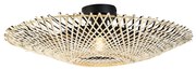Plafoniera orientale in rattan 50 cm - Rina