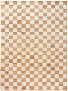 Tappeto in lana a pelo corto tessuto a mano Check, varie misure