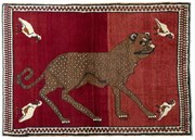 Gabbeh Tappeto 120 x 170 Rosso (Iran) Annodato A Mano