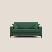 Kafka divano letto matrimoniale in morbido tessuto impermeabile T02 verde