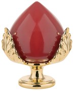 BONGELLI PREZIOSI pomo portafortuna h 13 cm rosso e oro