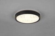 Clarimo h2o plafoniera led 18w 1850lm, 3000k bordo nero opaco ip44 ...
