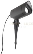 Ges742- faro proiettore in alluminio 1 luce attacco gu10 ip65 grigi...