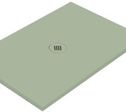 Piatto doccia in ceramica extra slim verde L 140 x L 80 cm