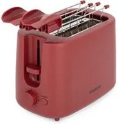 Tostapane 2 fette 7 livelli di tostatura 750 W rosso