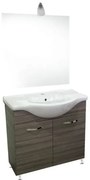 Mobile bagno 85 cm con lavabo e specchio palissandro - Antonella 16887