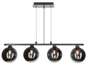 Lampadario a sospensione con cavo SOMUL 4xG9/20W/230V nero fumé