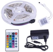 Kit Striscia Led 12V 70W SMD 5050 5 metri IP65 con telecomando RGB Wisdom