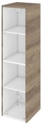 Struttura semi colonna da bagno Remix havana L 30 x H 115 x P 33 cm