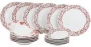 Set piatti Secret Garden da 18 pezzi in porcellana
