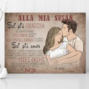 Regalo di San Valentino - Dichiarazione d'amore per la donna amata - Quadro da parete | Inspio