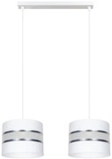 Lampadario a sospensione con filo CORAL 2xE27/60W/230V bianco