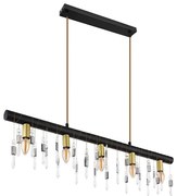 Globo 15532-5HB - Lampada a sospensione su cavo KIRA 5xE14/40W/230V nera