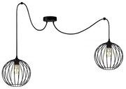 Lampadario a sospensione con filo MATT 2xE27/60W/230V ragno