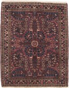 Sarouk Tappeto 80x60 Rosa (Iran) Annodato A Mano