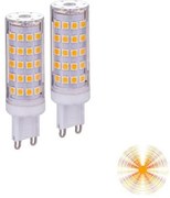 Led G9 7W 650lm 3000K G9 21x69mm 2pz/blister