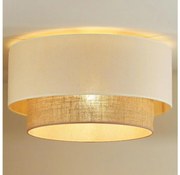 Duolla - Plafoniera BOHO 1xE27/15W/230V diametro 45 cm beige/marrone