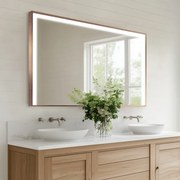 Specchio LED in cornice per bagno M2